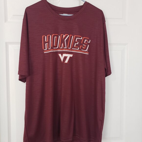 Virginia Tech Men's Pro Edge Polyester Tee Shirt Size 2XL New without Tags - Picture 1 of 6